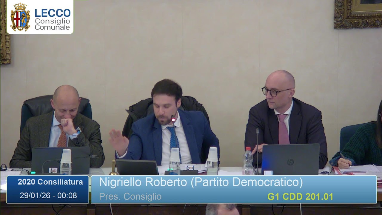 Consiglio comunale del 28 gennaio