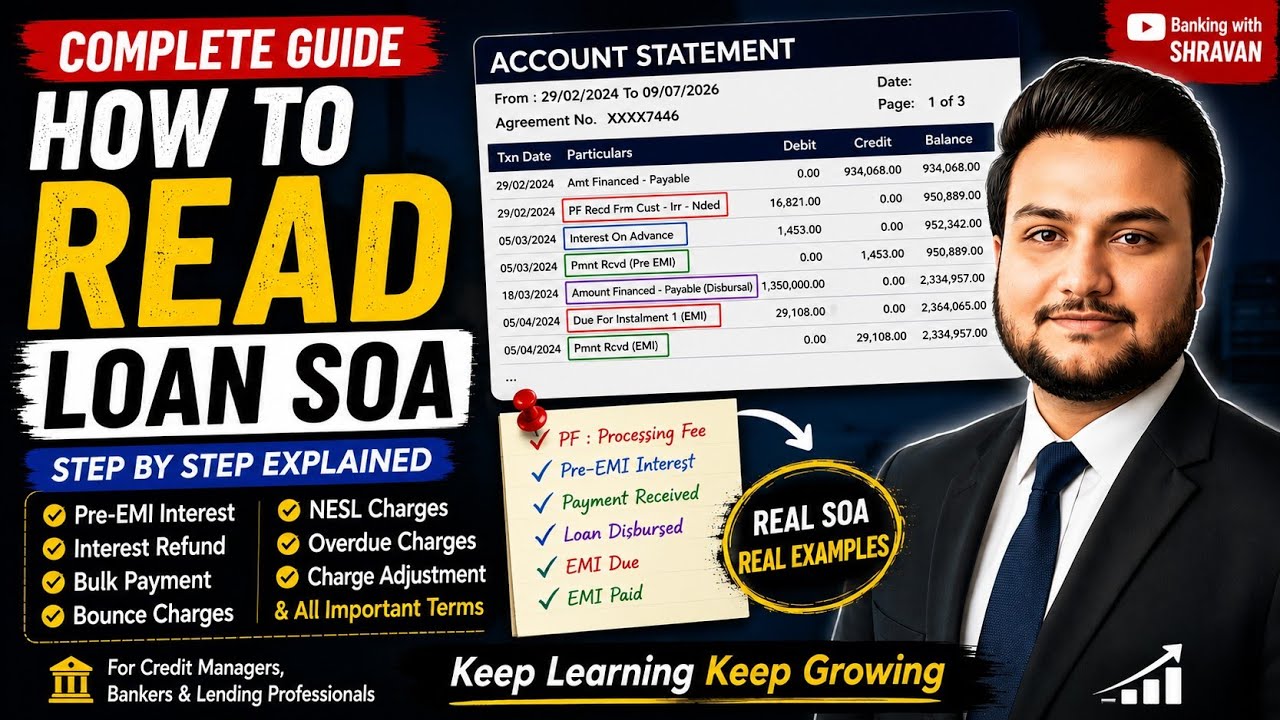 How to Read a Loan Statement of Account (SOA) | Real Banking Example