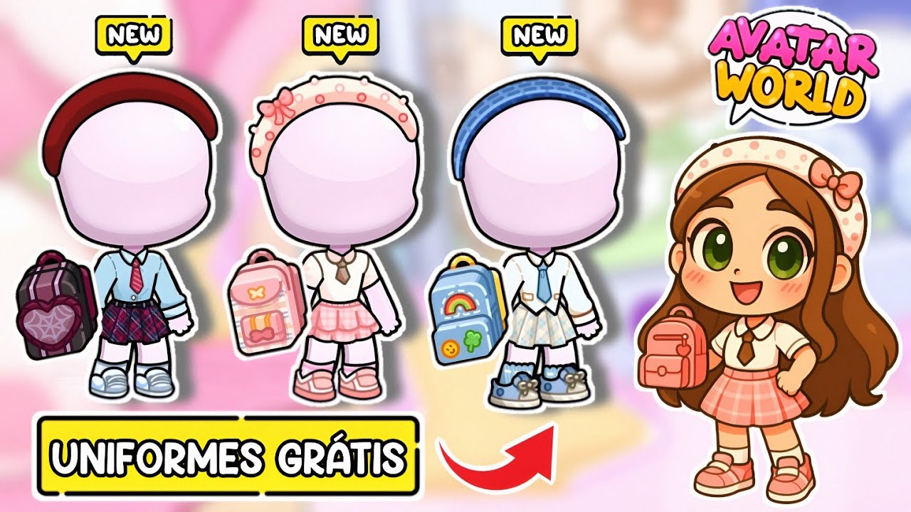 COMO CONSEGUIR UNIFORMES GRÁTIS NO AVATAR WORLD 😱✨ - Aninha Games
