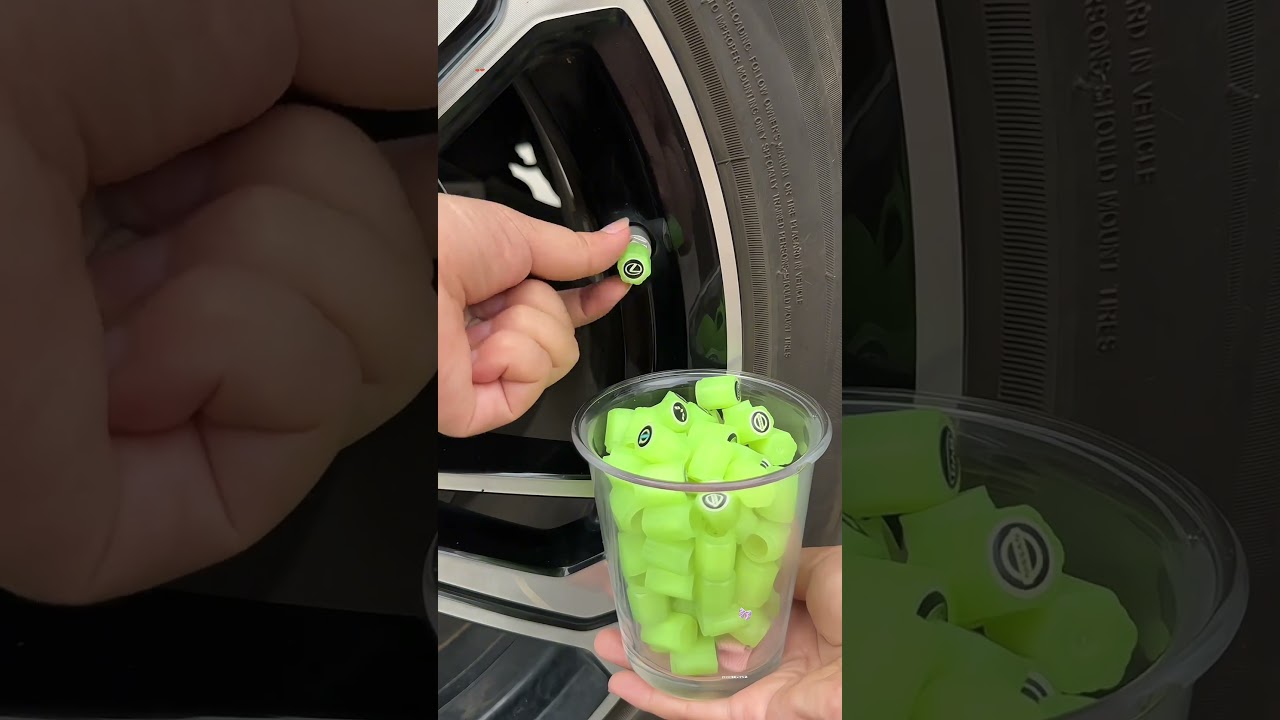 Check out this awesome glowing tire valve! #carmods #carmodification #cartoon#cars #cartoon #career