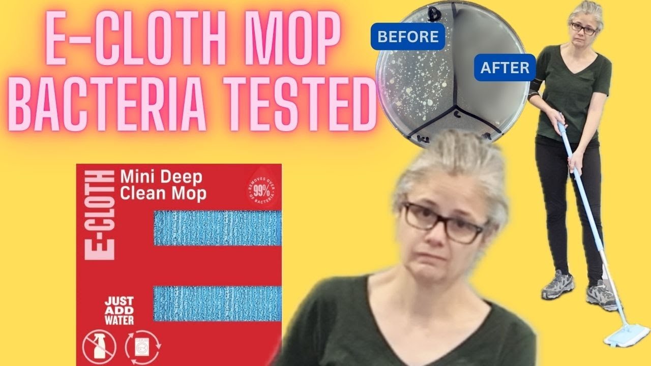 Testing the  E-Cloth Mop: Can it Remove Bacteria with Just Water?