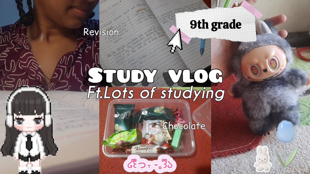 Study vlog 💓: Stu(dying), snacks, fun moments, getting up early, exams prep 💫☘️