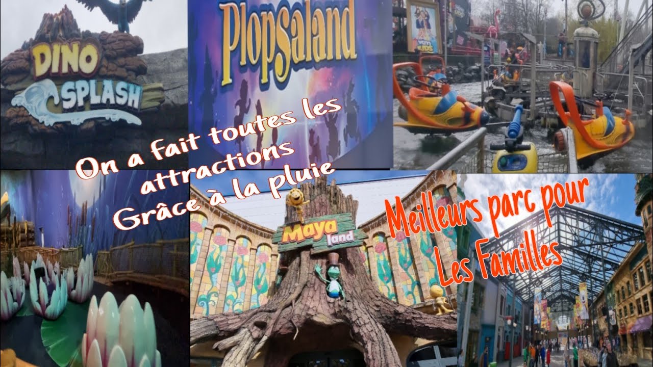 Plopsaland de Panne 😊😊 Une Journée en famille sous la pluie 😍🤩