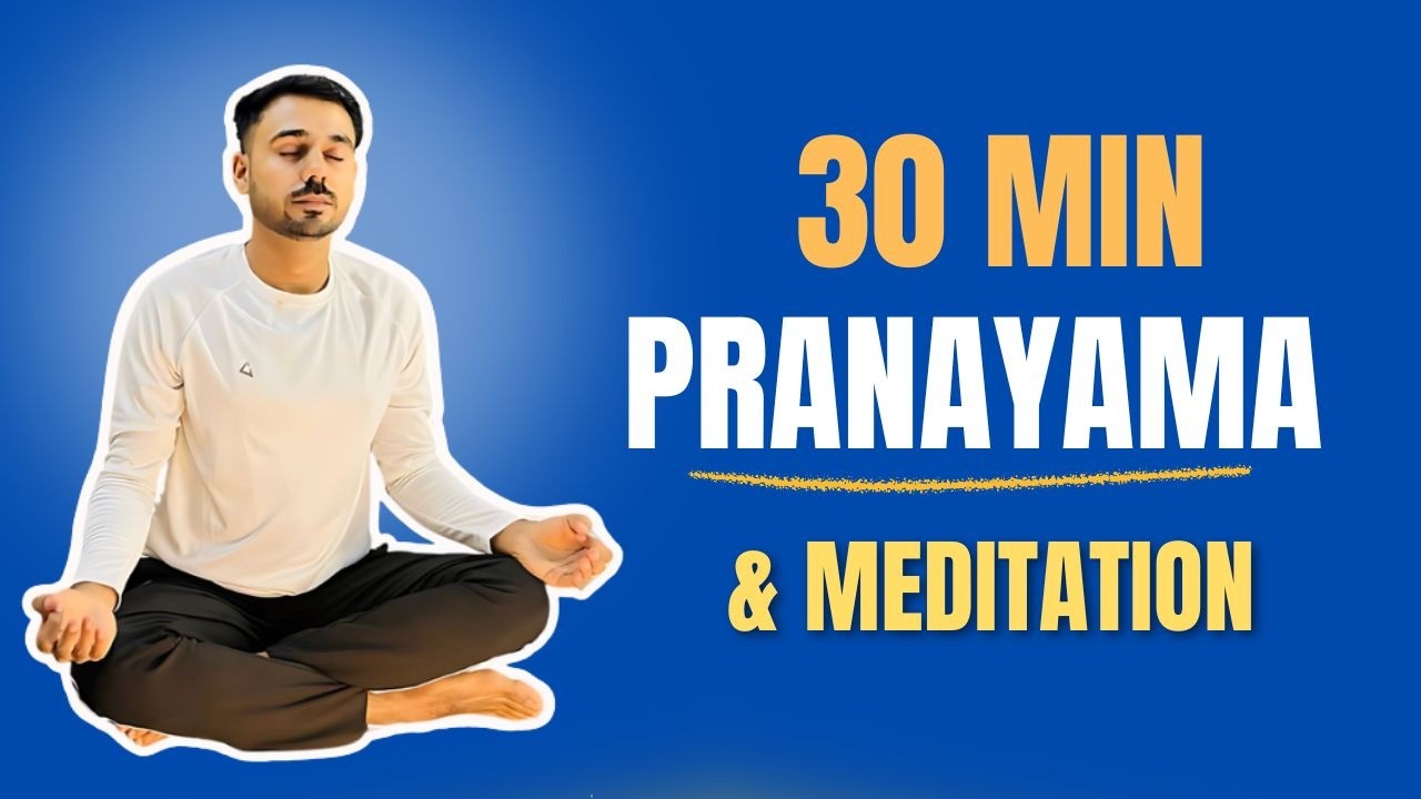 30 Min - Mind Relaxing - Pranayam & Meditation - Subhash Yogakro