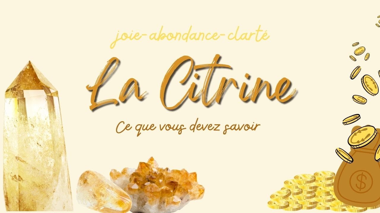 LA CITRINE : pierre magique du soleil vous apporte l'abondance, la joie et la clarté #citrine