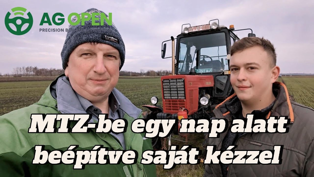 MTZ-be AgOpen robotkormány egy nap alatt saját kézzel