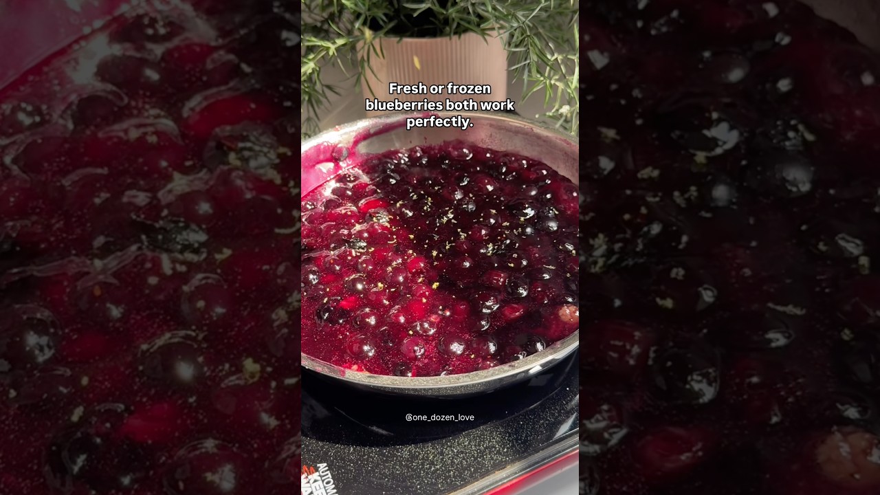 Best Blueberry compote recipe you&rsquo;ll EVER find 🫐 #odl #recipe #compote #blueberry  #best easyrecipe