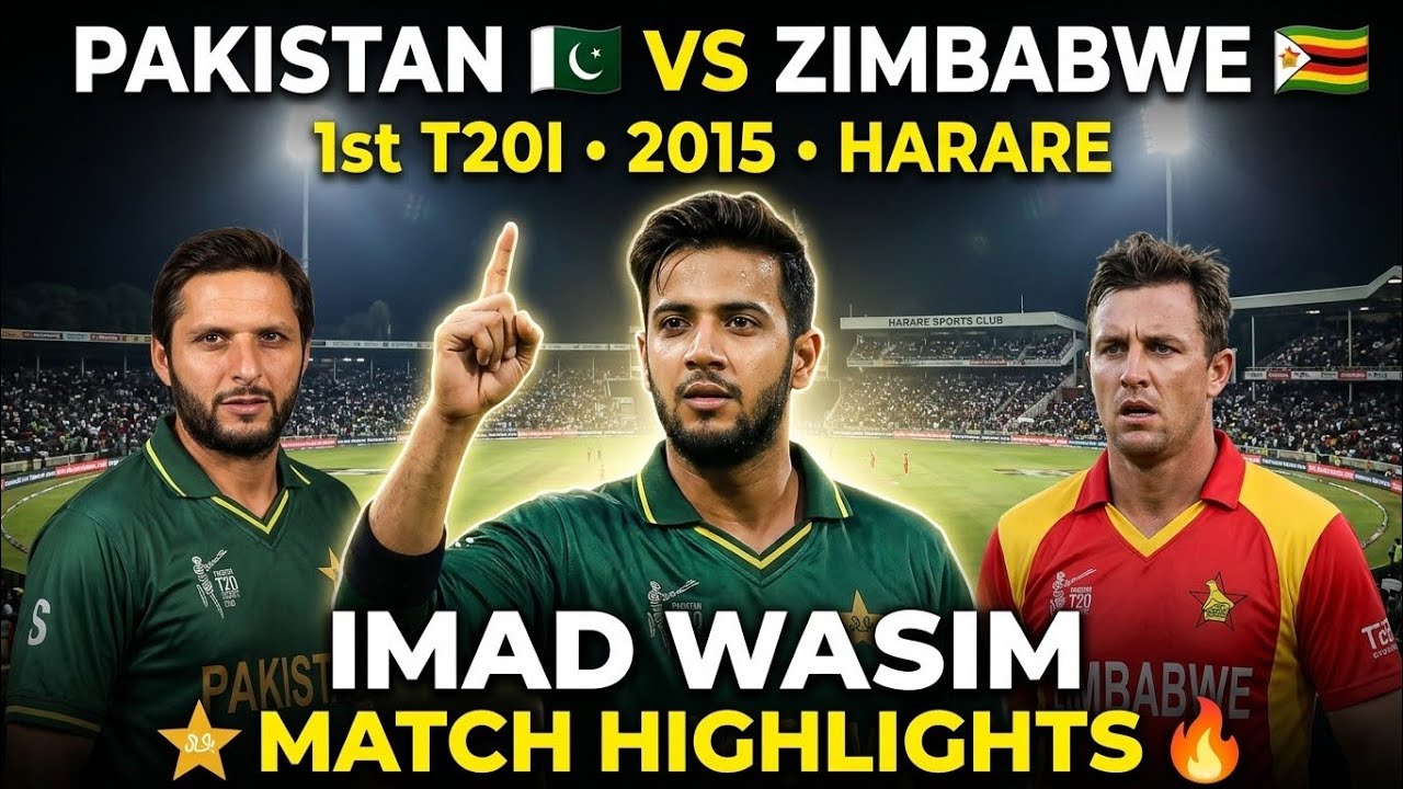 🔥Zimbabwe vs Pakistan 1st T20I 2015 | Harare Thriller 🔥 | Match Highlights