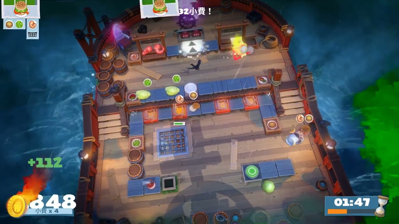 (2players) Overcooked AYCE The Ever Peckish Rises 1-3 [score: 3196]