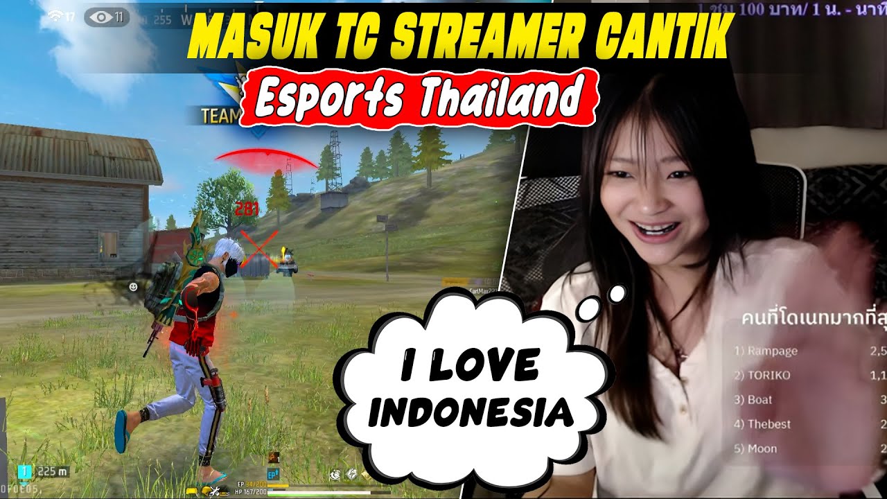 Join Team Code Streamer Beautiful Pro Player Ladies Thailand