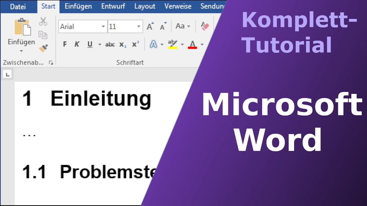 Schnellkurs Word