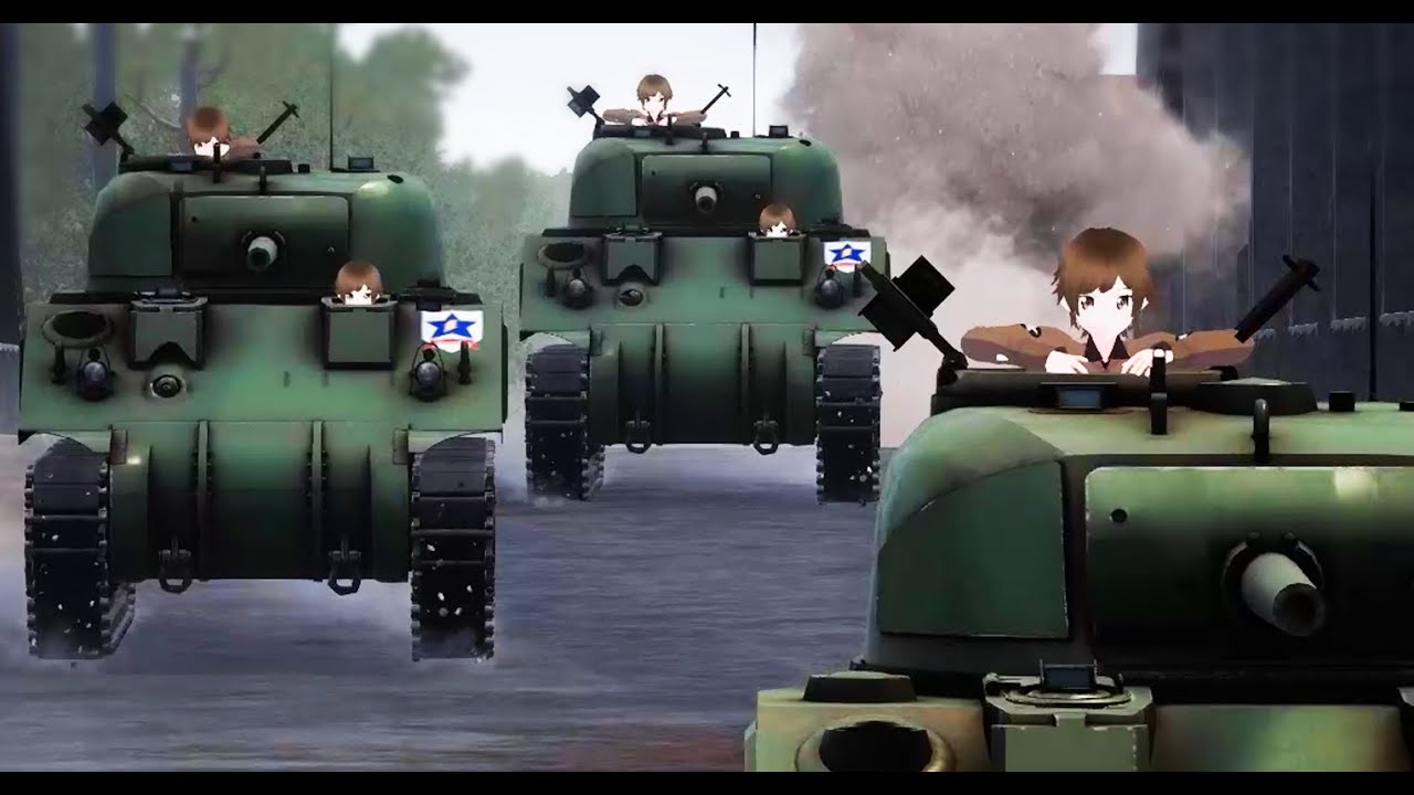 Saunders VS St.Gloriana 40 PLAYER Match! #2 | Girls und Panzer: Real Sensha-Do!