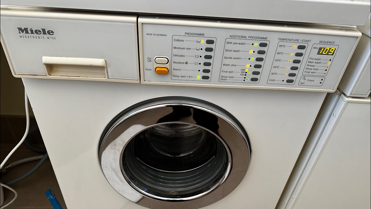 Miele Megatronic W733 - Cottons 60 Short/WaterPlus