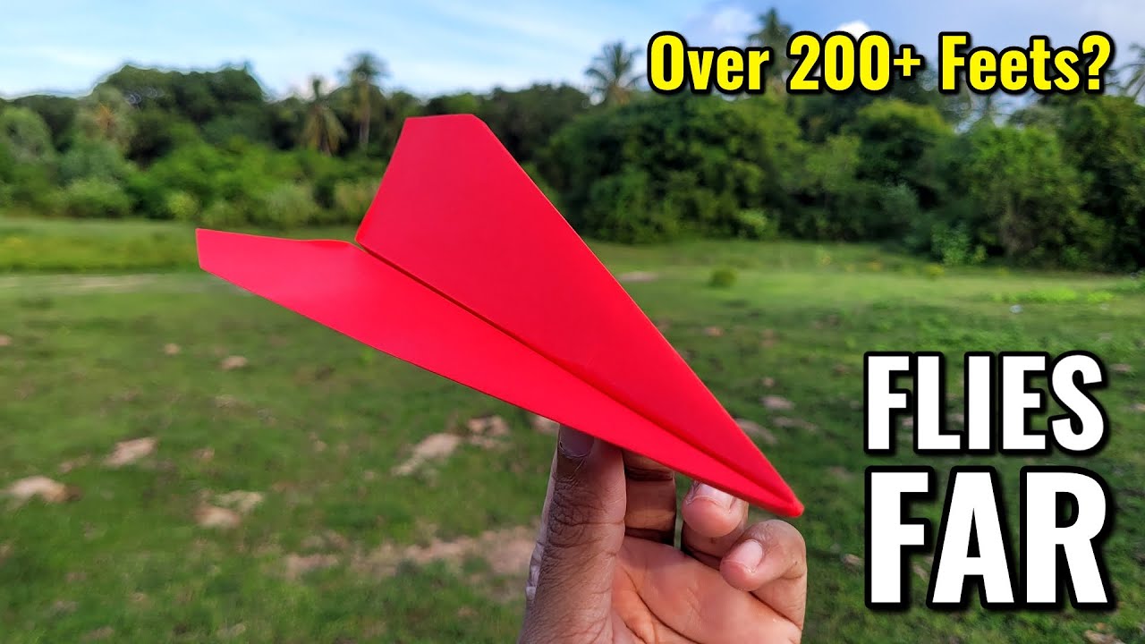 How to Make a Paper Airplane That Flies Far and Straight - Very Easy