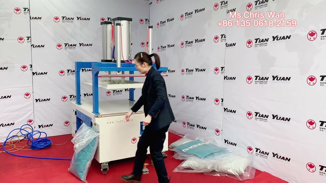 HFD-880 compress packing machine for pillow cushion comforter duvets with sealing vacuum compression