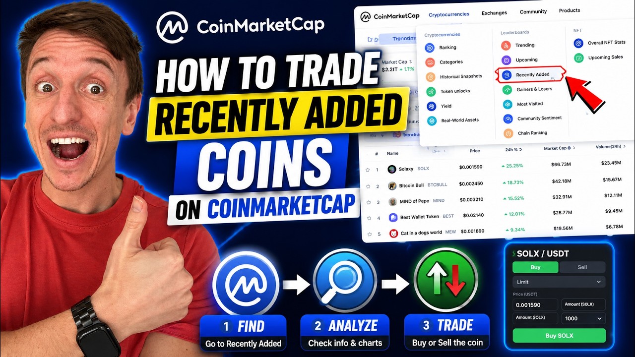 How To Trade Recently Added Coins On CoinMarketCap