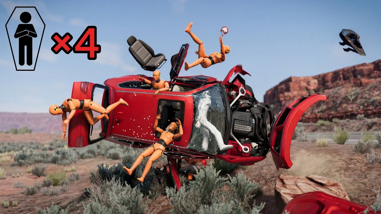 Insane High-Speed Crashes in BeamNG.drive | Realistic Physics #3