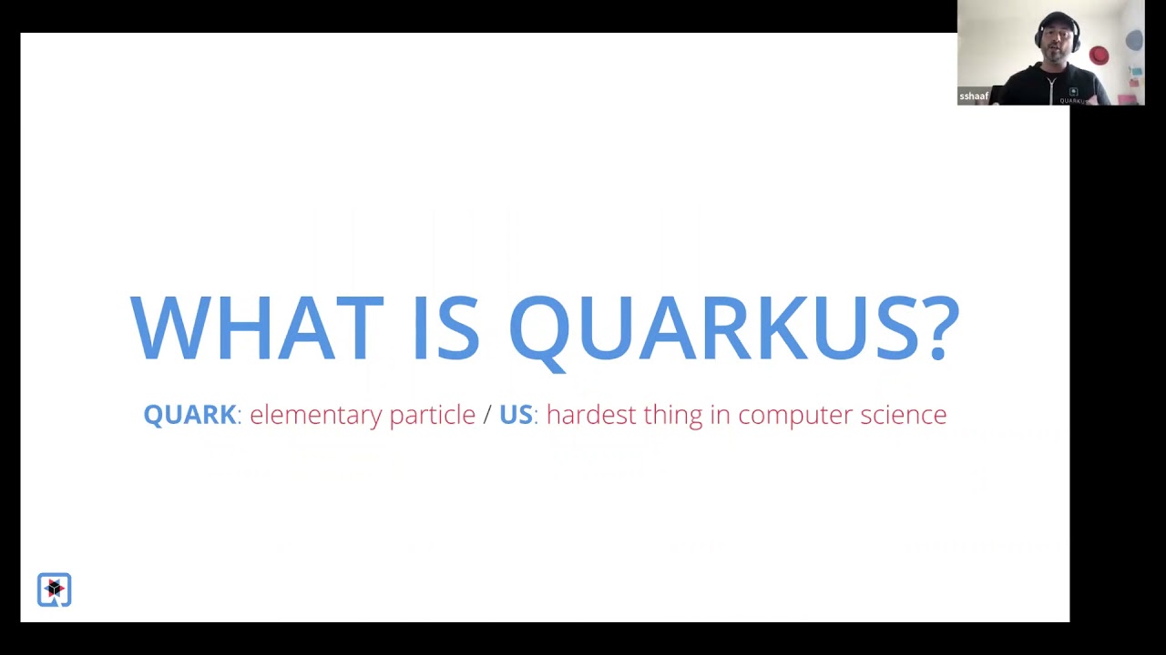 Developer Joy!  Create Java applications with Quarkus - Syed M Shaaf (Jfokus Brown Bag series)