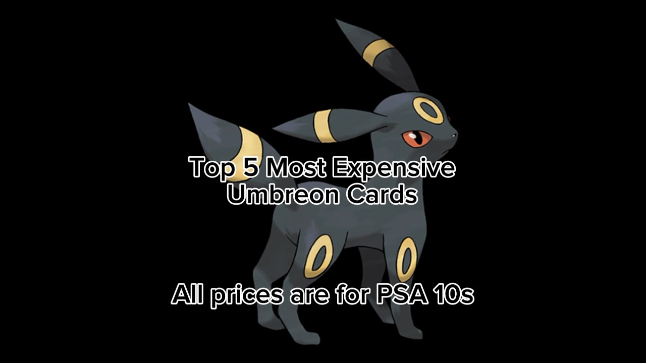 Top 5 Most Expensive Umbreon Pokemon Cards 