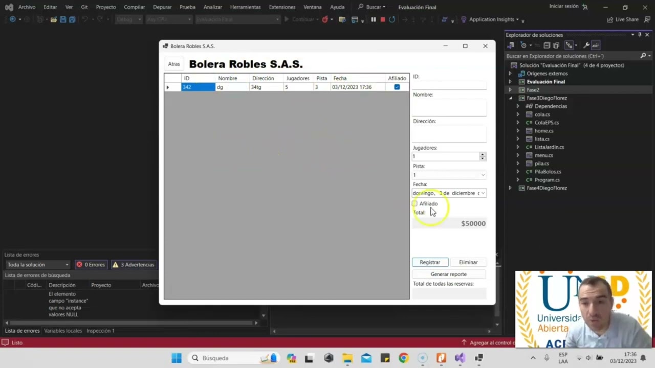 Evaluación Final - Estructura de Datos - Diego Flórez