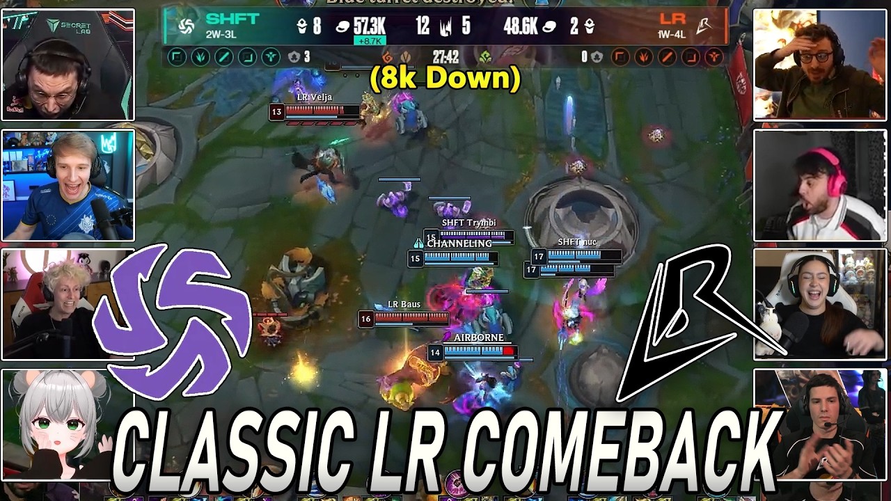 Streamers React to LR vs SHFT - The MIRACLE RUN BEGINS | Los Ratones vs Shifters LEC Versus
