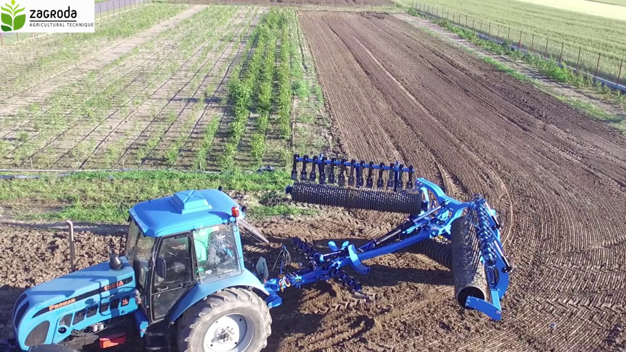 3-gang Cambridge roller with hydraulic unfolding – ISOBAR system–ZAGRODA