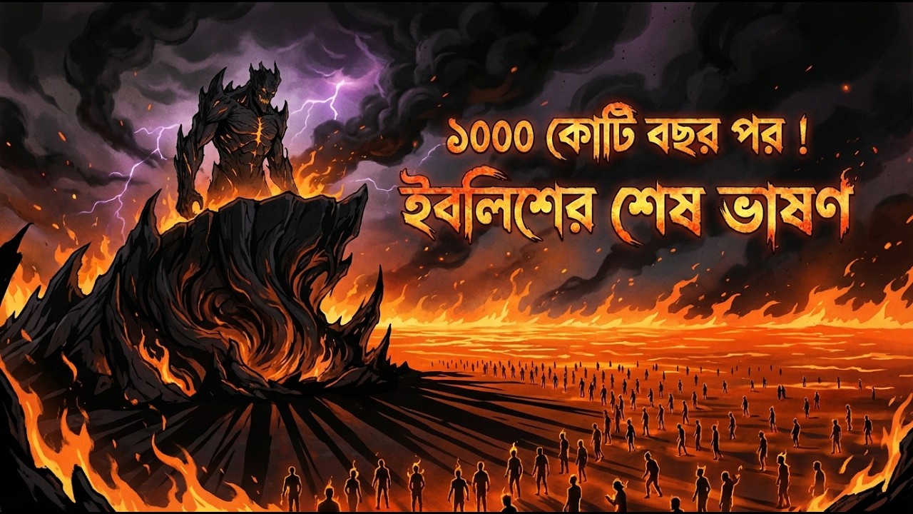 ১০০০ কোটি বছর পর জাহান্নামে ইবলিশের করুণ দশা! | শয়তানের শেষ ভাষণ | Rahmah Bangla