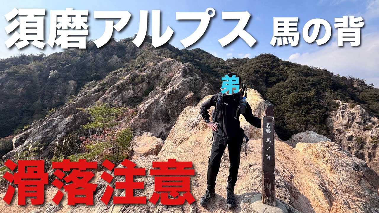【須磨アルプス】姉弟登山⛰️馬の背での恐怖・・・低山でもなめたらあかん⚠️