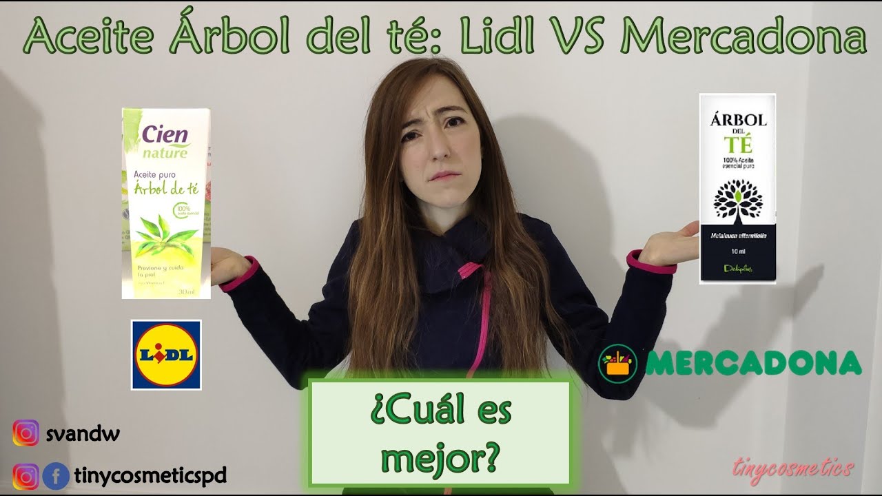 Aceite árbol del té: Lidl VS Mercadona, ¿cuál tiene mejor relación calidad-precio? {tinycosmetics}