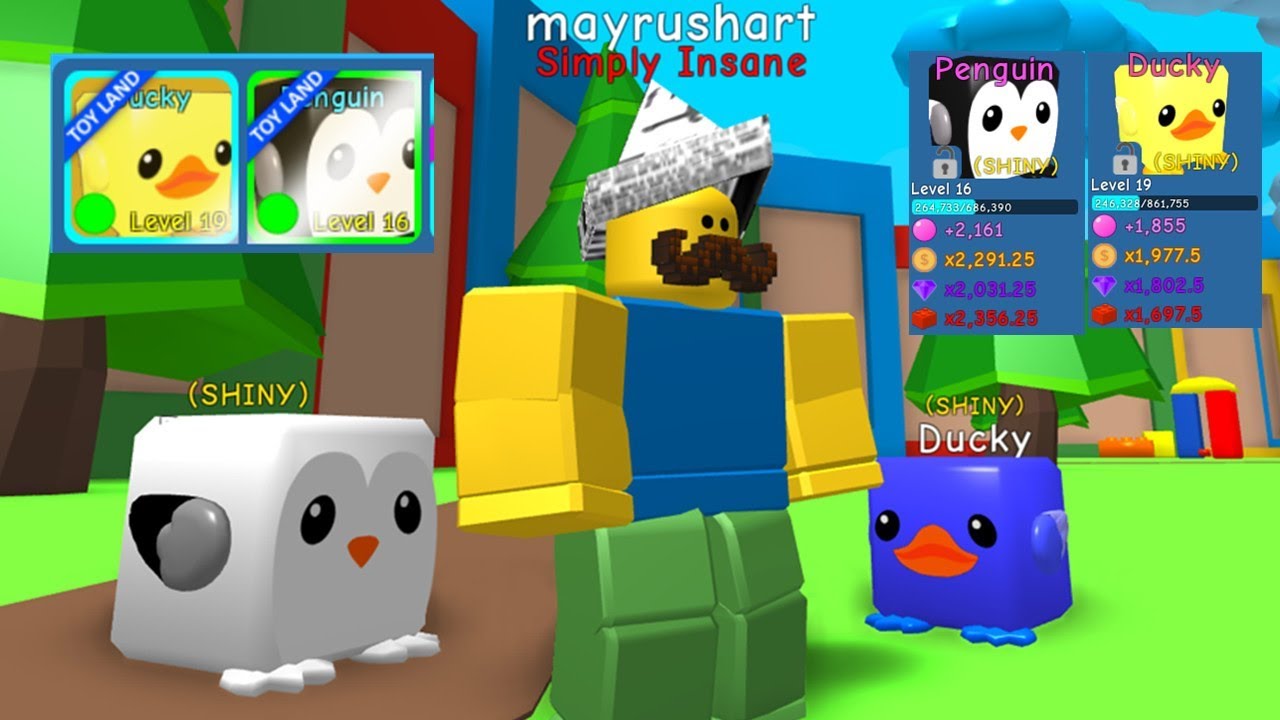 I Got Shiny Penguin & Shiny Ducky! New Best Pets - Bubble Gum Simulator