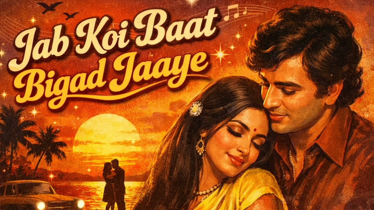 Jab koi baat bigad jaaye||70s Nostalgia song|create by Ai Music|#evergreenhindisongs 