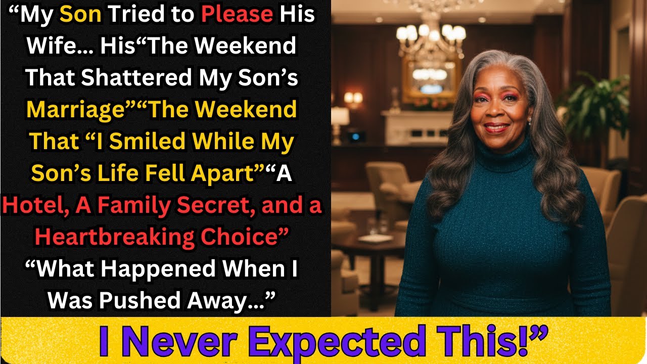 “My Son Booked Me a Hotel to Please His In-Laws — What Happened Next...