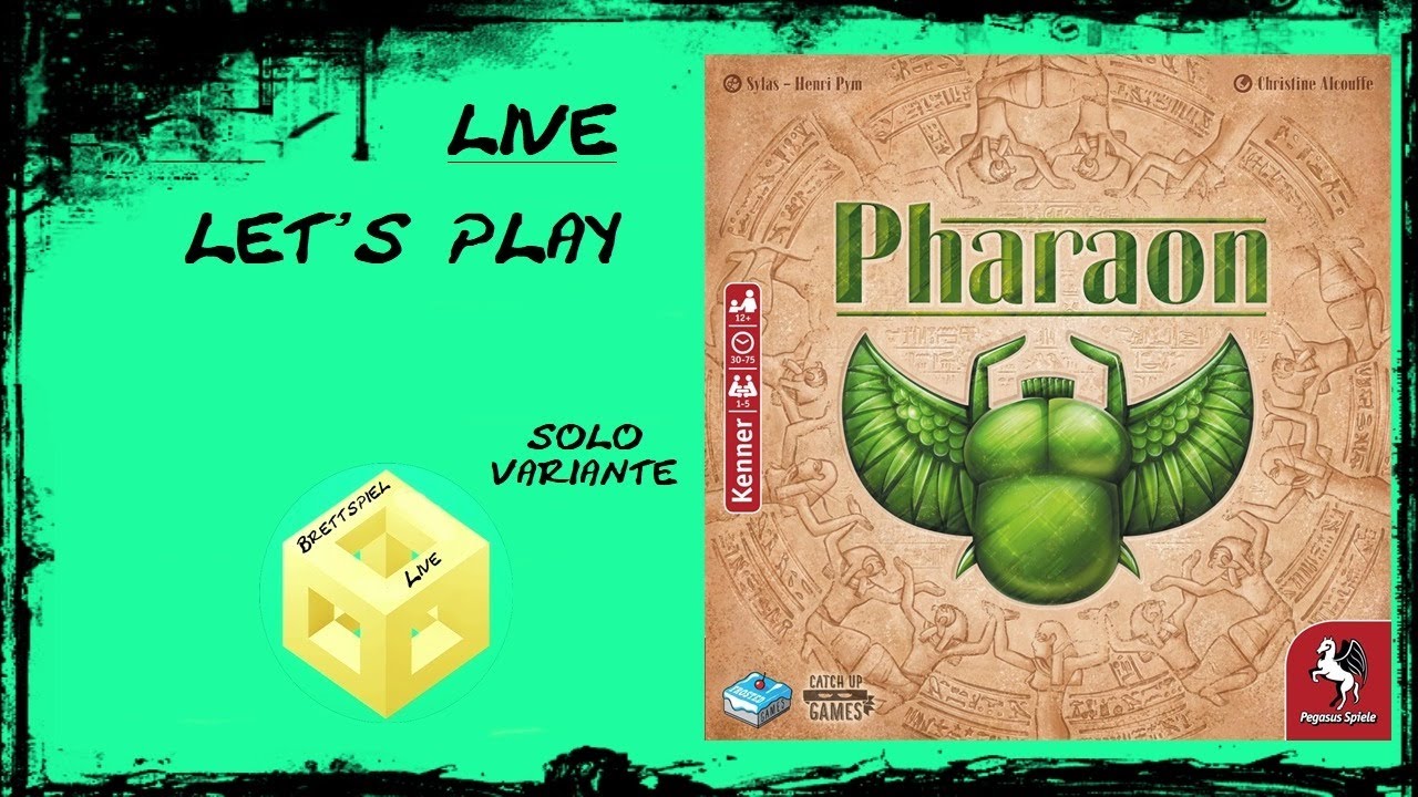 Pharaon - [Brettspiel] [Live] [Let's Play] - Solo Variante