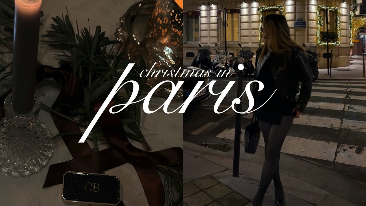 paris vlog | christmas markets, ice skating, moulin rouge, plaza athénée, hidden gems