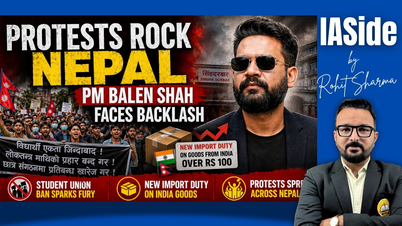 PM Balen Shah Faces Massive Protests! | Student Union Ban & India Customs Row #nepal #india