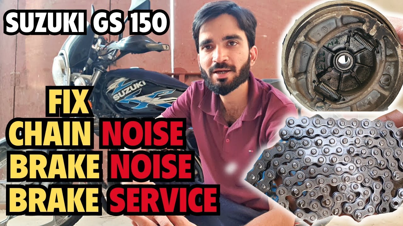 BIKE CHAIN NOISE | BRAKE NOISE | BRAKE SERVICE | SUZUKI GS 150