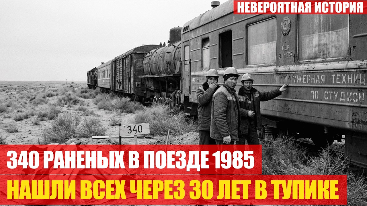 САНИТАРНЫЙ ПОЕЗД с 340 ранеными пропал в 1985 — нашли через 30 лет в ТУПИКЕ на заброшенной ветке