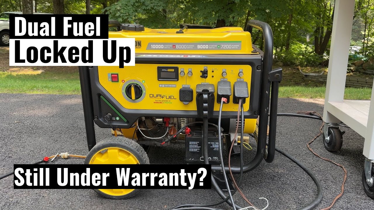 Champion Generator Engine Locked Up After 1 Year - Fixed
