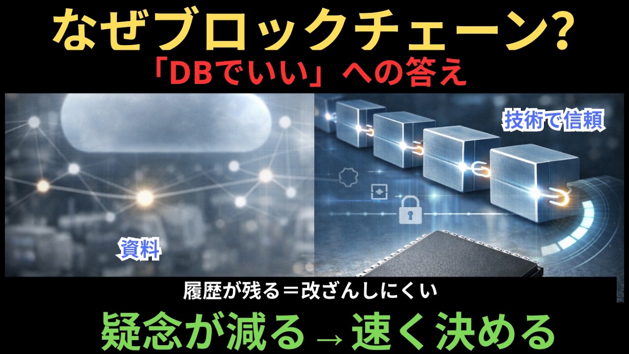「DB作ればいいのに」なぜ台帳なのか／書き換え疑念を減らして意思決定を速くする…日本が買った“信頼の技術コスト”