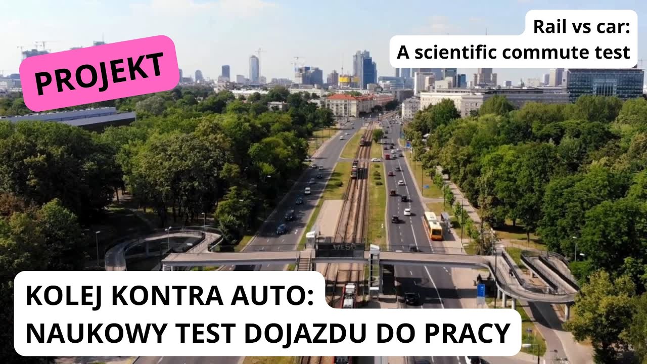 Kolej kontra auto: naukowy test dojazdu do pracy