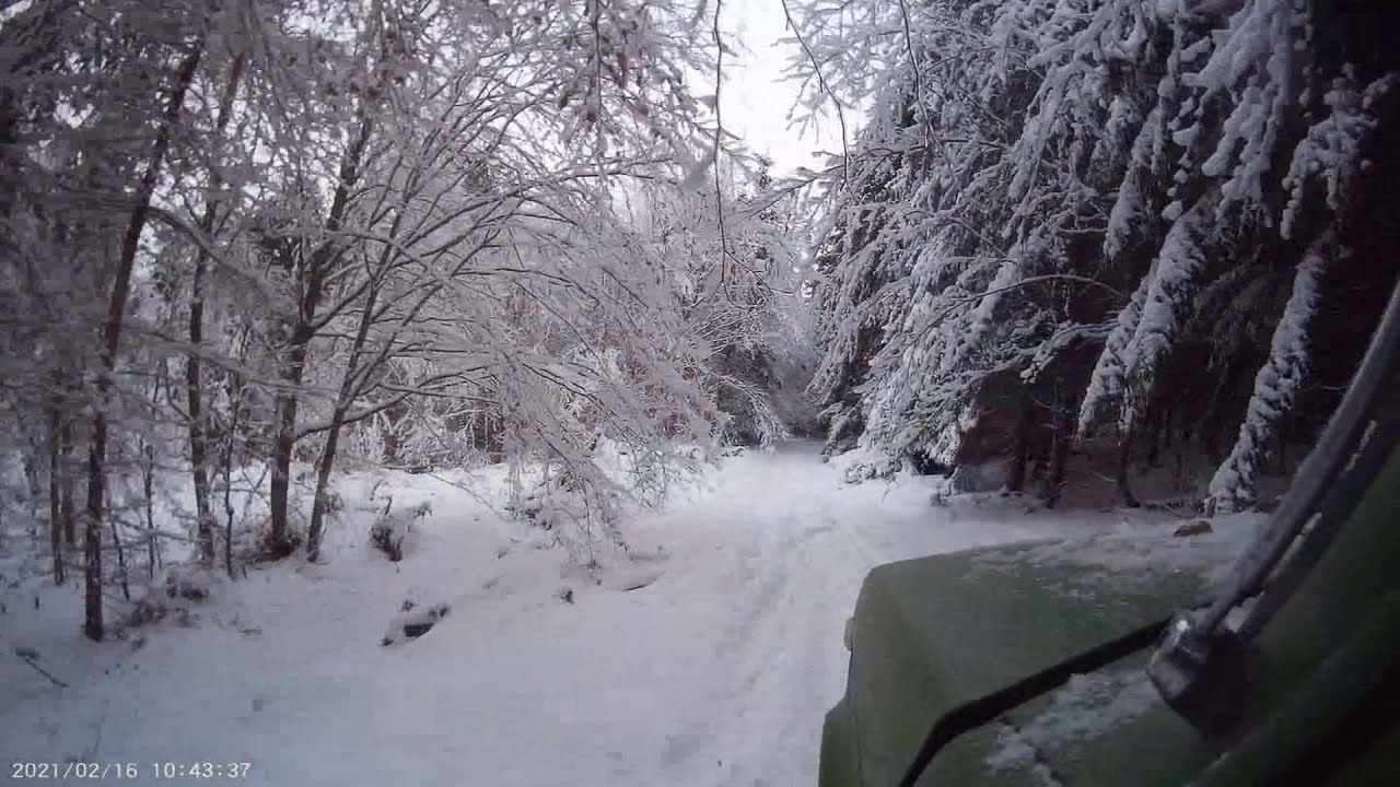 LADA NIVA 21215 WINTER TRIP ROAD & FOREST