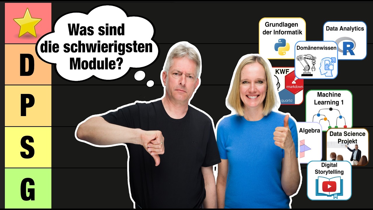 ULTIMATIVE TIERLIST DER DATA SCIENCE-MODULE | Studiengangsleitung bewertet