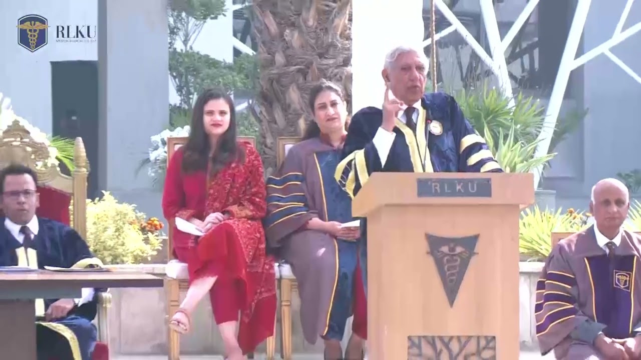 Prof. Rashid Latif Khan at the White Coat Ceremony of RLKU Medical College