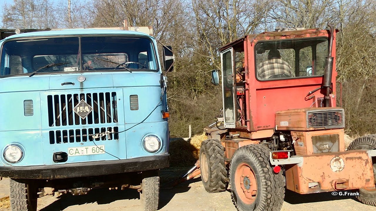 DDR Landtechnik IFA W50 L & Bagger TIH 445