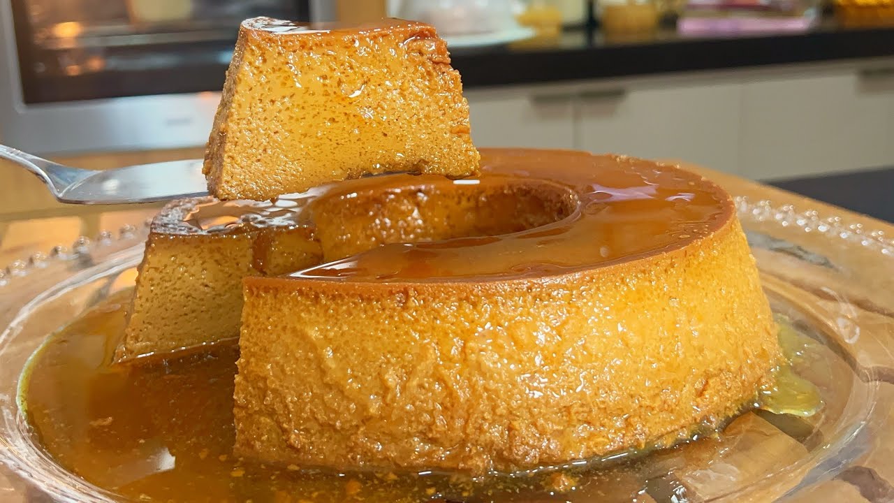 USEI APENAS 4 INGREDIENTES E FIZ O PUDIM MAIS GOSTOSO QUE EXISTE!! CREMOSO E SUPER FÁCIL DE FAZER!!