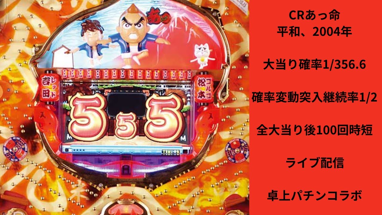 CRあっ命（平和）　2/15ライブ配信終了分