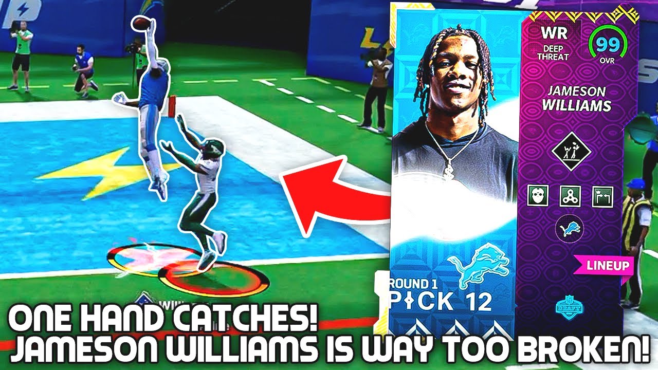 Jameson Williams Is WAY TOO BROKEN! One Hand Catches! Madden 22