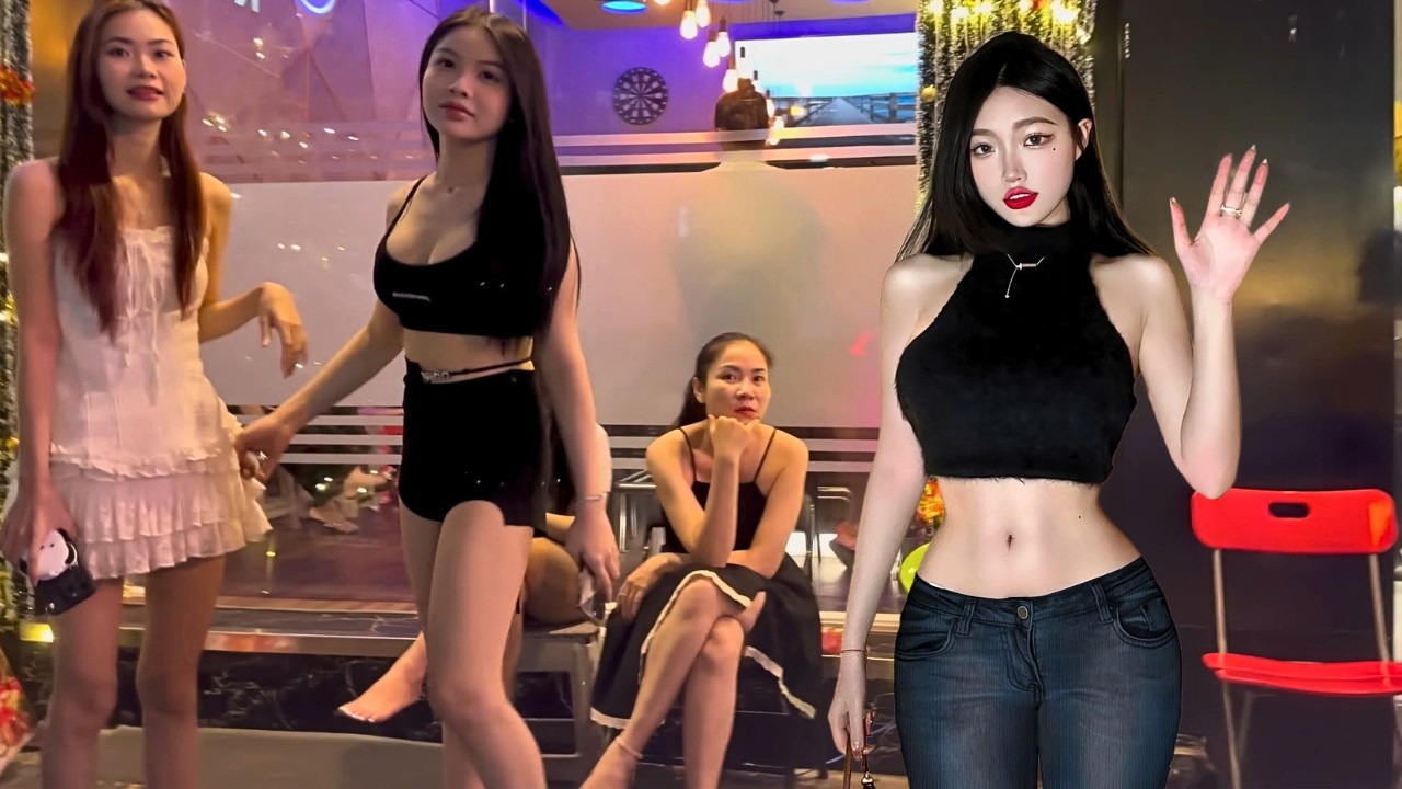 Nightlife in Vietnam; Ho Chi Minh City Street Scenes So many pretty ladies!