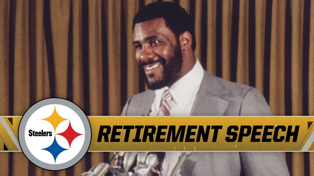 Joe Greene's Retirement Speech: 'I Am Eternally Grateful' | Steelers History
