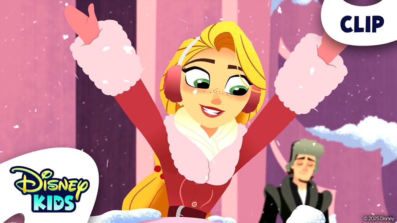 Rapunzel's Snow Day ❄️🥶 | Rapunzel's Tangled Adventure | @Disney Kids